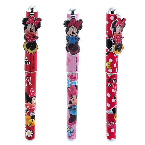 12 Minnie Mouse Authentic Licensed Roller Pens Assorted Colors ( 1 Dozen )