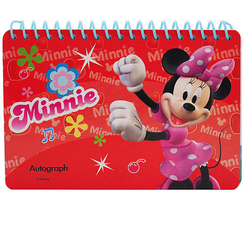Minnie Mouse Character Authentic Licensed Red Autograph Book