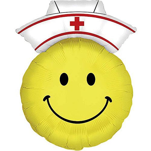 Smiley Nurse Foil Balloon 28"