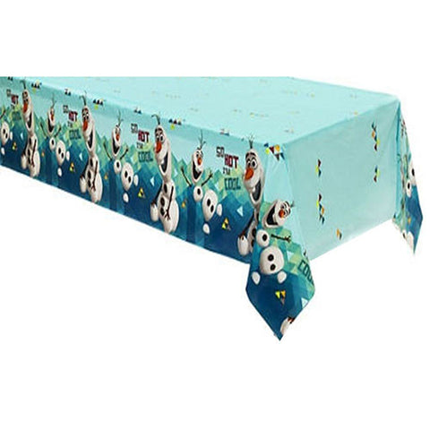 Frozen Olaf Authentic Licensed Plastic Table Cover 54" x 96 "