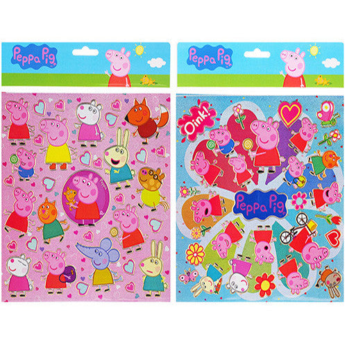 Peppa Pig Authentic Licensed 12 Sheets of Stickers