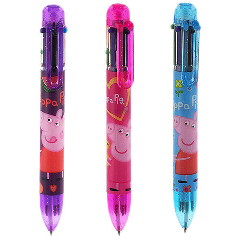 3 Peppa Pig Authentic Licensed Multicolors Pens Assorted Colors ( 3 Pens )