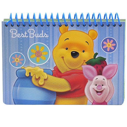 Winnie The Pooh " Best Buds " Blue  Authentic Licensed Autograph Book