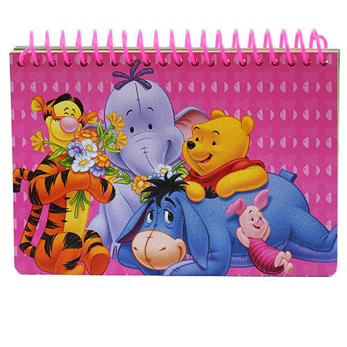 Winnie The Pooh " Flower and Friends " Pink Authentic Licensed Autograph Book
