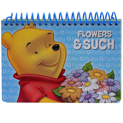 Winnie The Pooh " Flowers & Such " Blue Authentic Licensed Autograph Book