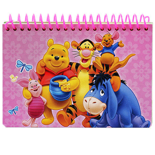 Winnie The Pooh " Friends with Honey " Pink Authentic Licensed Autograph Book
