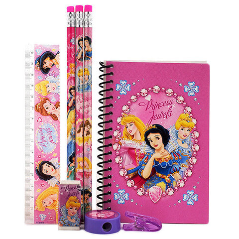 Princess Character Hot Pink Stationery Set