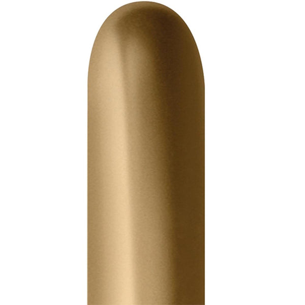 260B Reflex Gold Betallic balloons 50 Twisting