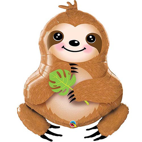 Adorable Sloth Foil Balloon 39"