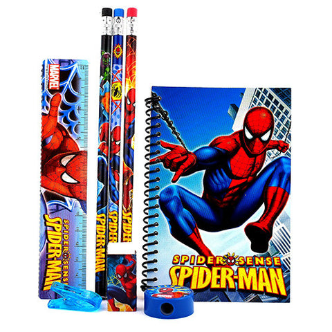 Spiderman Character Blue Stationery Set