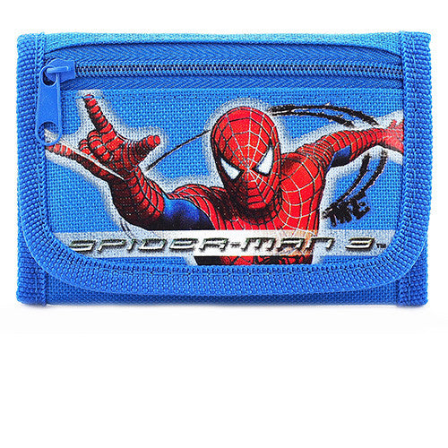Spiderman Authentic Licensed Blue Trifold Wallet