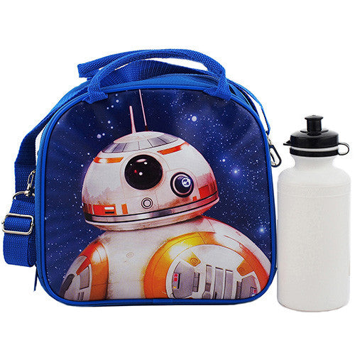 Star Wars Robot Licensed Blue Lunch bag with Water Bottle