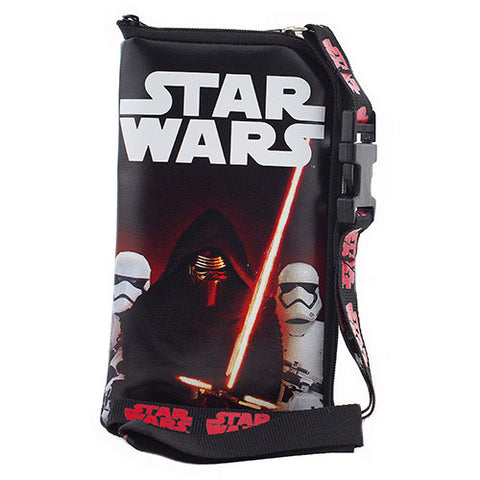 Star Wars Authentic Licensed Black Lanyard With Cellphone Purse/Wallet
