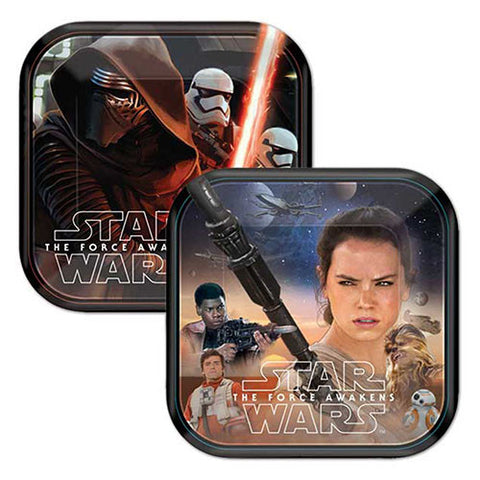 Star Wars " The Force Awakens " 8 Dessert Plates 7"