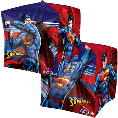 Superman Ultra Shape Cubez Balloon 15"