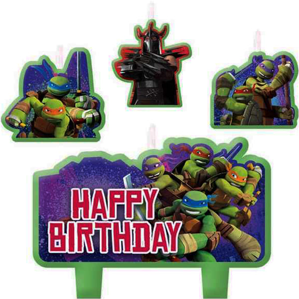Ninja Turtles Candle Birthday Set 4ct Pack