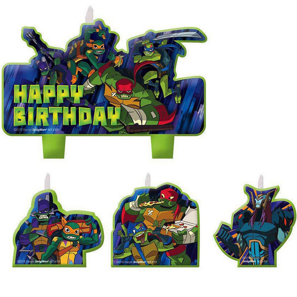 Ninja Turtles Candle Birthday Set 4ct Pack
