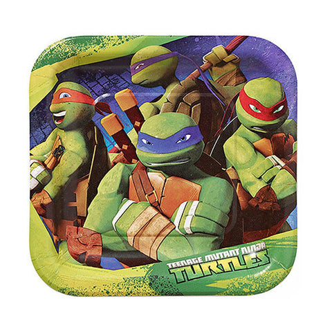 Ninja Turtles Character 8 Dessert Plates 7"