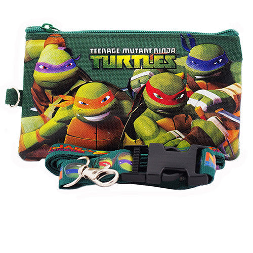 Ninja Turtles Character Green Lanyard with Detachable Coin Purse
