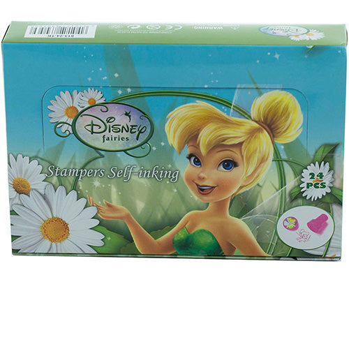 24 Tinkerbell Fairy Tale Authentic Licensed Self Inking Stampers in Box