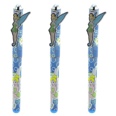 3 Tinkerbell Character Authentic Licensed Roller Pens Blue Color ( 3 Pens )