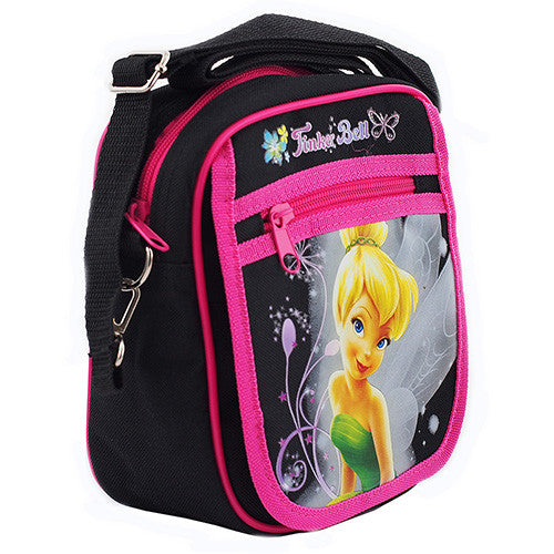 Tinkerbell Fairy Tale Character Authentic Licensed Black Medium Shoudler Bag