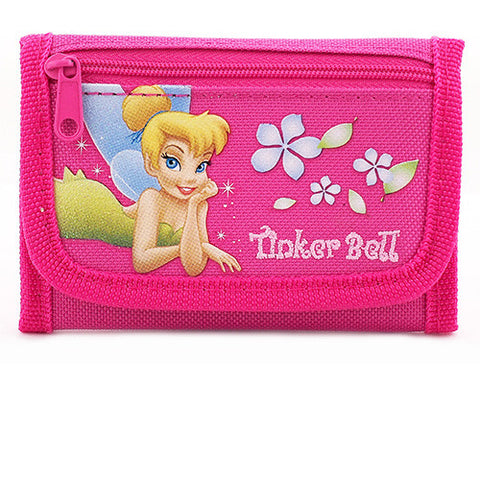 Tinkerbell Fairy Tale Authentic Licensed Hot Pink Trifold Wallet