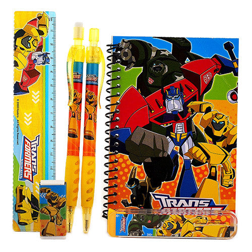 Transformers Character Yellow Stationery Set with Mechanical Pencil