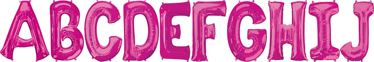 Letter Balloons ( Pink )