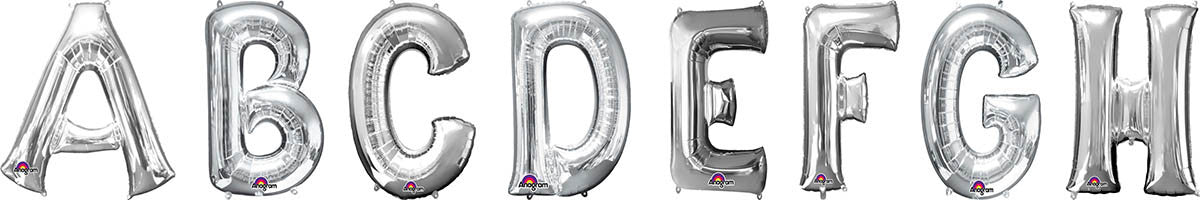 Letter Balloons ( Silver )