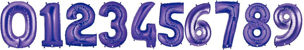 Number Balloons ( Purple )