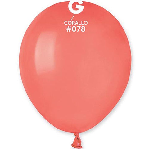 100 Gemar Coral Balloons 5"