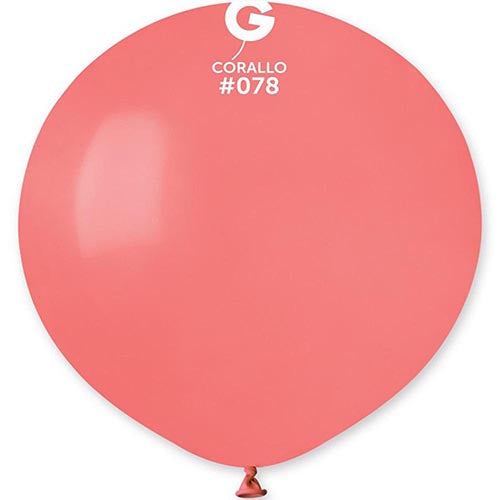 25 Gemar Coral Balloons 19"