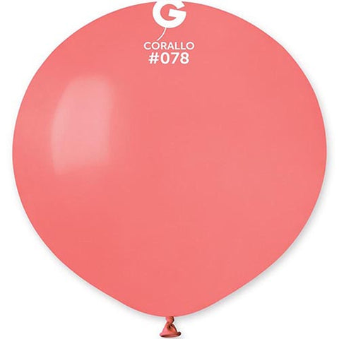 25 Gemar Coral Balloons 19"