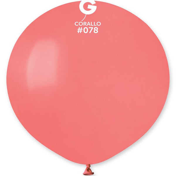 25 Gemar Coral Balloons 19"