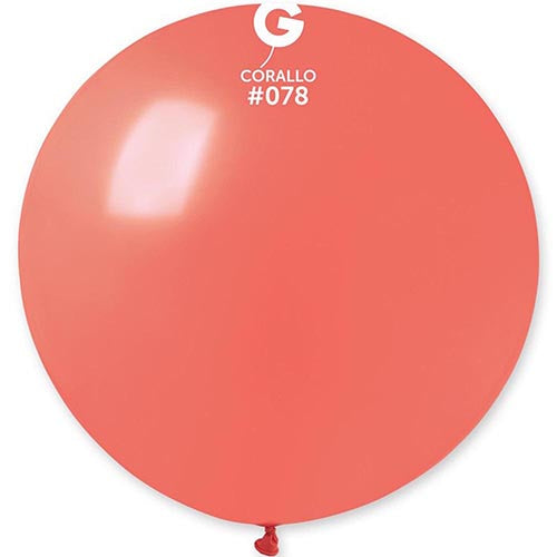 1 Giant Gemar Coral Balloon 31"