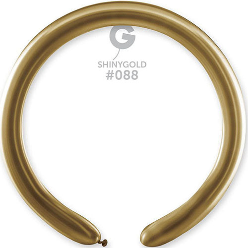 50 Gemar Shiny Gold 260 Balloons 2"