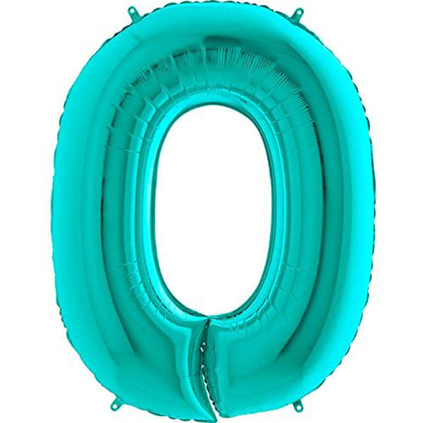 Tiffany Blue number 0 Balloon
