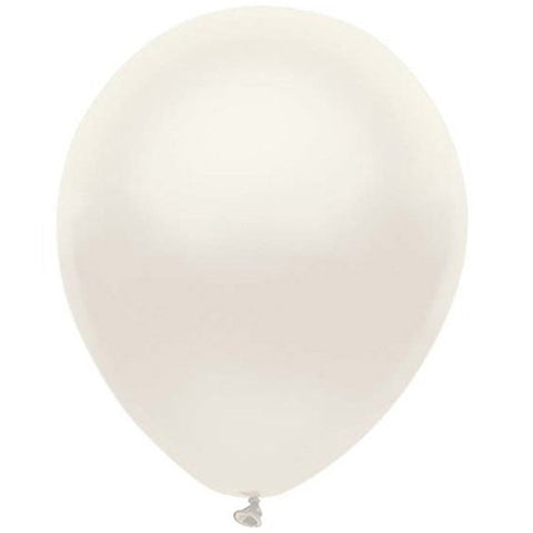 Partymate 10 Silk White Latex Balloons 12" Made In USA