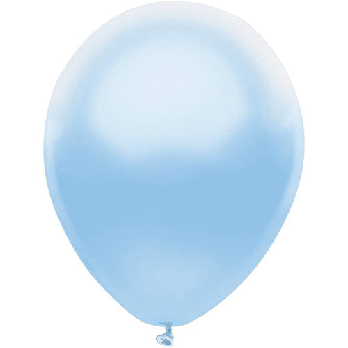Partymate 10 Silk Blue Latex Balloons 12" Made In USA