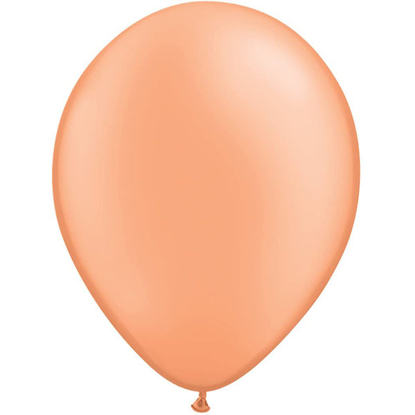 Partymate 10 Neon Orange Latex Balloons 12" Made In USA
