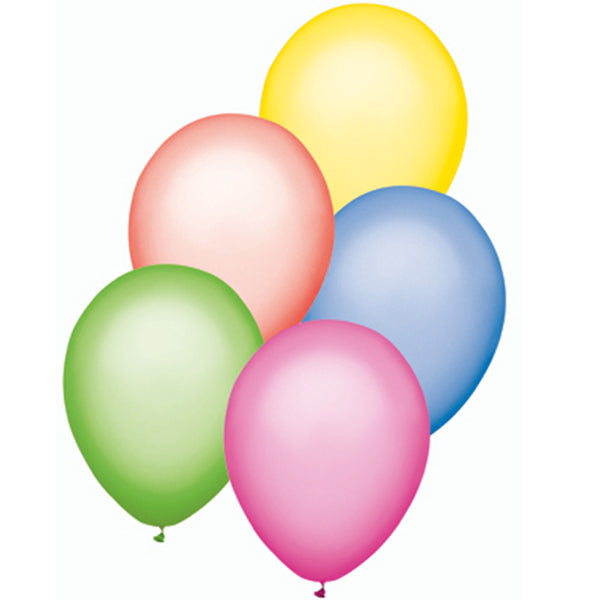 Partymate 10 Neon Assortment Latex Balloons 12" Made In USA