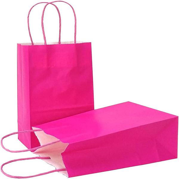 Hot Pink paper goodie bags