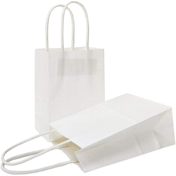 White paper goodie bags