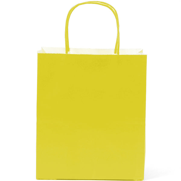 Yellow paper goodie bags