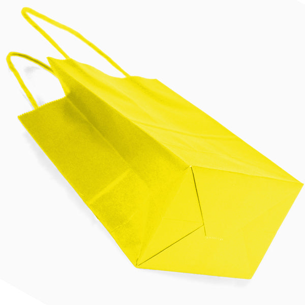 Yellow paper goodie bags