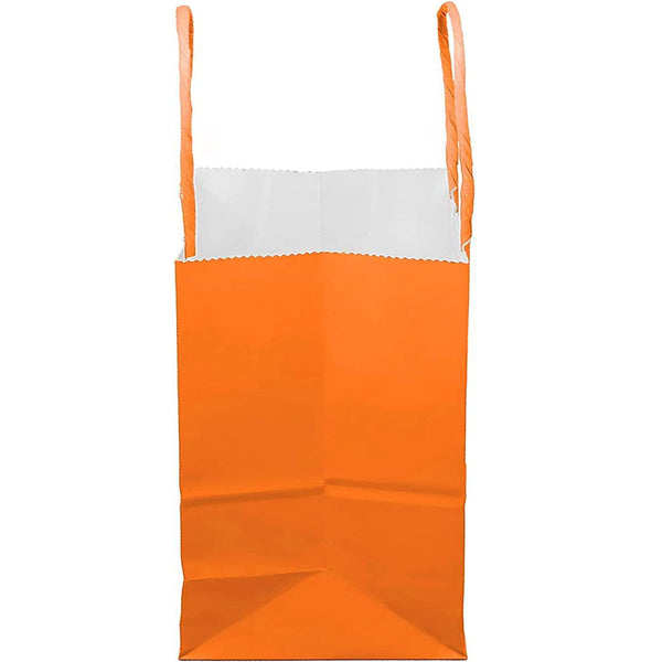 Orange paper gift bags