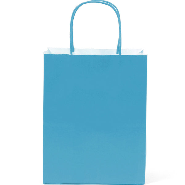 Turquoise paper goodie bags