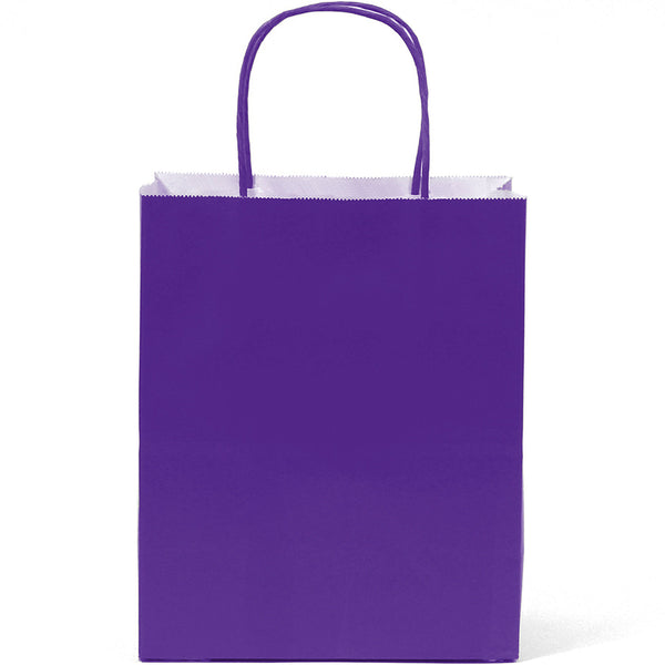 Purple paper goodie bags