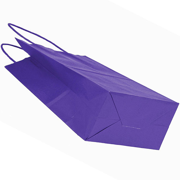 Purple paper goodie bags